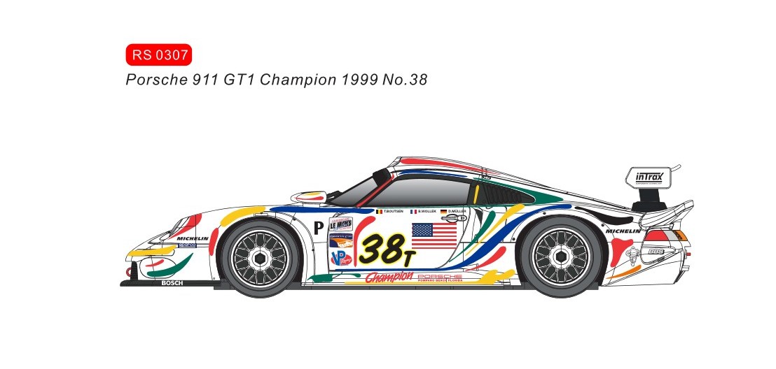 RS0307 Porsche 911 GT1 Champion 1999 No.38